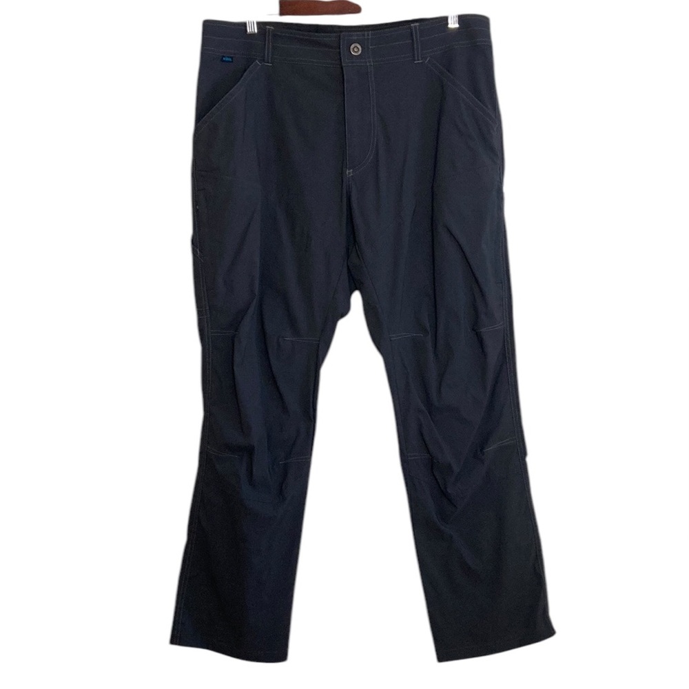 Kuhl Pants Mens 36 x 30 Dark Gray Nylon Stretch Lightweight Straight Leg